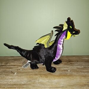 Disney Store Maleficent Dragon Plush 18" Long Sleeping Beauty 60th Anniversary